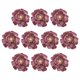 thumbnail image 1 of Uxcell 10-Pack Cabezas de Peonías Artificiales, Cabeza de Rosa de Seda [8cm, Rosa Púrpura], 1 of 7