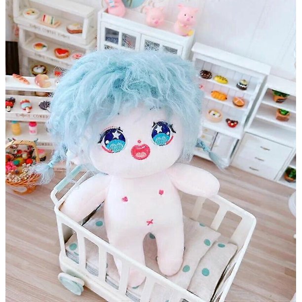Muñeca de peluche súper linda para vestir a una niña, figura humana realista de peluche con vestido de novia, juguetes para parejas, muñeca ídolo con imagen para niños y niñas, solo muñeca sin tela,