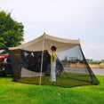 thumbnail image 3 of 1 tienda de campaña portátil, extensión de cola impermeable para SUV, camping, refugio solar al aire libre, mochilero anti UV, senderismo, antimosquit Beige Macarena Carpa de extensión trasera de coche, 3 of 8