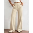 thumbnail image 3 of BTFBM Womens Dress Pants Wide Leg Trousers Pockets | High Waisted Long Business Casual Slacks Fall Fashion, 3 of 9