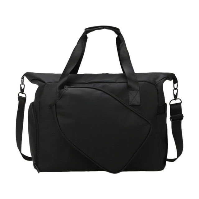 Bolsa de bádminton con correa ajustable de mesa ligera portátil Bolsa de tenis para hombres para mujeres Bag Multifuncionales Badminton Raquet Negro