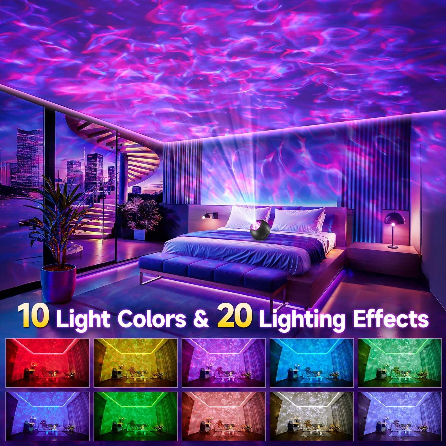 Galaxy Projector for Bedroom Mothers Day Gifts Birthday Gifts for Teen Boy Gifts, LED Galaxy Light Projector, 15White Noise HiFi Bluetooth Speaker,Remote&Timer Ceiling Projector Lights Trendy Stuff