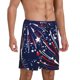 thumbnail image 2 of Balery Red White Blue Fireworks 1 Pantalones cortos de pijama de punto de algodón para hombre con cinturilla y bolsillos-Small, 2 of 6