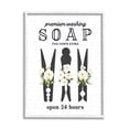 thumbnail image 4 of Stupell Industries Floral Clothespin Silhouettes Laundry Room Script Sign Graphic Art White Framed Art Print Wall Art, Design by Lettered and Lined, 4 of 5