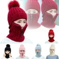 thumbnail image 1 of Thick Hat Dust-proof Zipper Women Winter Riding Hats for Festival, 1 of 7