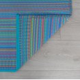 thumbnail image 7 of 8x10 Waterproof, Reversible Plastic Straw Outdoor Rugs for Patios | Also for Camping, RV, Deck, Porch, Balcony, Camp, Patio | Multi-Color, Stripe | Size: 7'10'' x 10'2'', 7 of 7