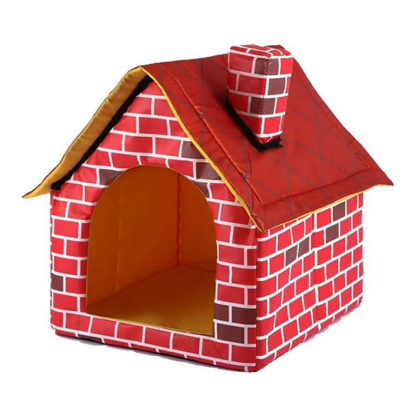 Small Dog House New Folding Portable Detachable Cat Bed House Soft Warm