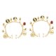 thumbnail image 1 of 2 Piezas de Oro para Danza Del Viere, Anillos para La , Cadena, Monedas, Borla, Accesorios con Clip, 1 of 9