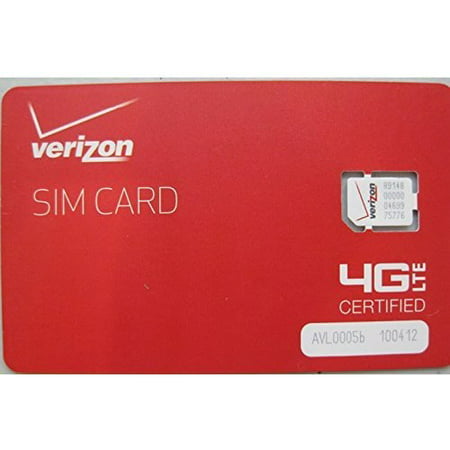 Verizon Wireless 4G LTE Nano SIM Card 4FF