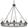 thumbnail image 2 of Vanity Art 12 Lights Double Level Wagon Wheel Chandelier Lighting Farmhouse Candle Ceiling Light Fixtures for Living Room Kitchen Dining Room 10596DW-AZ, 2 of 8