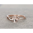 thumbnail image 5 of HeartsAndYou 1.61ct Natural Peach Morganite Engagement Ring 14k SOLID Rose Gold Split Shank, 5 of 9