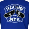 thumbnail image 4 of Inktastic Skateboard Lifestyle Long Sleeve Youth T-Shirt, 4 of 5