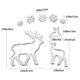 thumbnail image 2 of Galletas De Navidad, Árbol De Navidad, Papá Noel, Copo De Nieve, Muñeco De Nieve, Formas De Reno, Molde Para Hornear, Bandeja Para Dulces, Pudín, Jalea, Pastel, Jabón Yuarrent HA042329-02, 2 of 6