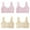 Pink 2PCS & Yellow 2PCS, variant on 4 PCS Kids Girls Underwear Cotton Bra Vest Children Underclothes Sport Undies Clothes Girls Bras Underwire L
