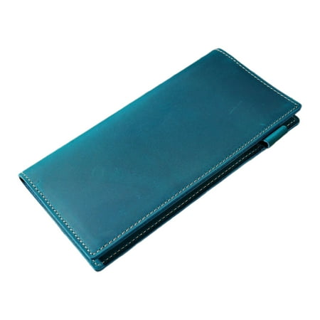 Jesscasday Daily Notepads Leather Notebook with Pen Holder Stationery Notebooks Journal Notebook Refillable Notepads for Office