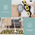 thumbnail image 6 of Black Sunflower Pattern Kitchen Rugs Sets Of 3,Kitchen Runner Rugs Non Skid Washable,Decorative Kitchen Floor Mats for Kitchen,Sink,Laundry,17"x30"+ 17"x47" + 17"x59", 6 of 6