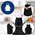thumbnail image 2 of US 2-4 Pcs Waterproof Chef Apron Black Catering Cooking Kitchen Butcher 2 Pocket, 2 of 12