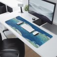 thumbnail image 2 of "Extended Large Mouse Pad with Japanese Blue & White Wave Design - Ideal for Gaming, 31.5 X 11.8", 2 of 7