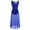 Royal Blue, variant on IBTOM CASTLE Women Lyrical Dance Dress Modern Contemporary Dancewear Backless Tulle Skirt M Black