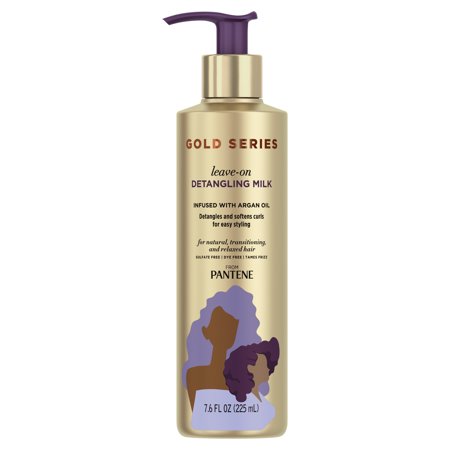 Pantene Pro-V Leave-On Detangling Milk Treatment, Gold Series, 7.6 Fl Oz