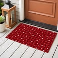 thumbnail image 5 of Valentine's Day Washable Area Rug 2 x 3 ft Modern Romantic White Pink Love Heart Red Buffalo Plaid, Soft Non Slip Rugs Stain Repellent Indoor Felt Carpet for Living Dining Room Bedroom Home Office, 5 of 9