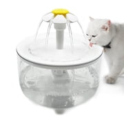 LANHUE Cat Water Fountain for Indoor Cats & Small Dogs, 1.5L/53oz Automatic Pet Water Dispenser with 3-Layer Filtration System, Quiet Pump, Easy to Clean Cat Drinking Fountain, Gift for Pets, White