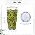 thumbnail image 4 of Salouo Carrot Eggplant Print 20oz Tumbler with Lid,Stainless Steel Vacuum Insulated Tumbler Durable Insulated Coffee Mug Thermal Cup with Splash Proof Sliding Lid-Straw Three-piece Set, 4 of 8