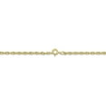 thumbnail image 4 of 10K Yellow Gold 1.55mm Carded Cable Rope Chain 18 Inch, 4 of 6