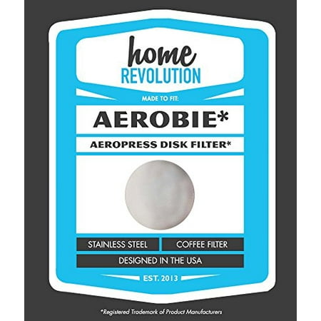 Aerobie Aeropress Home Revolution Brand Washable & Reusable Aftermarket Replacement Coffee Filter; Made to Fit All Aerobie AeroPress Coffee &