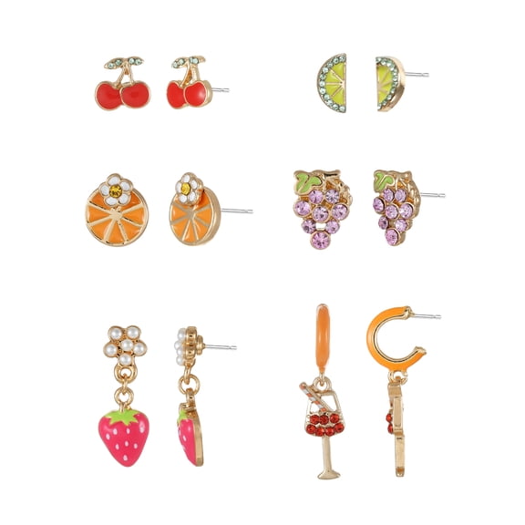 Packed Party Fruit Punch Earring Set