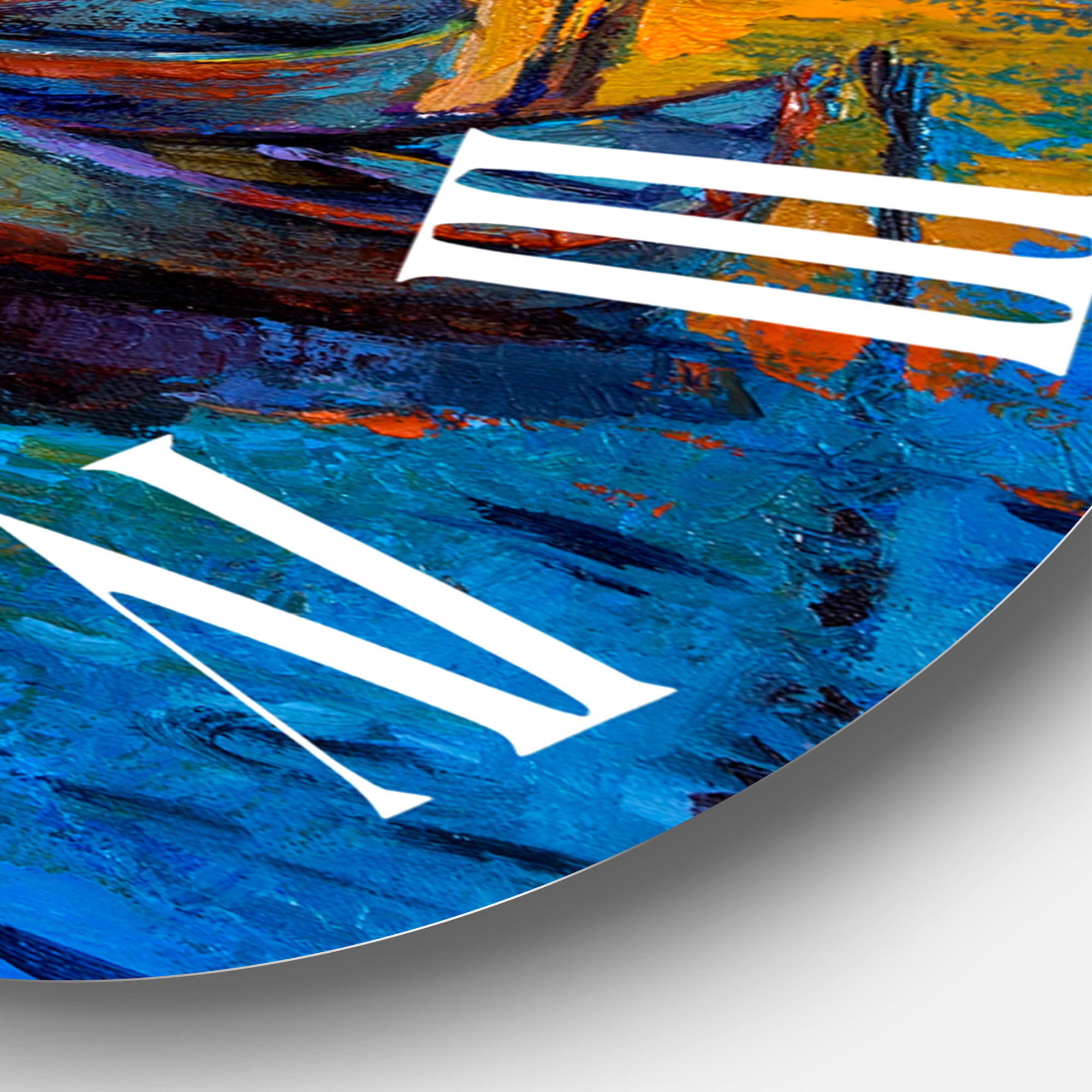 Designart 1 in Quartz Coastal Wall Clock
