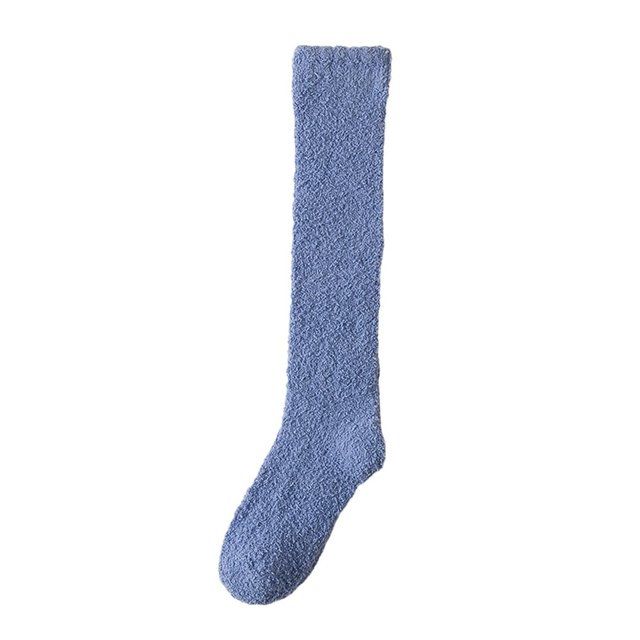 Winter Stocking Stocking Lady Stocking Striped Candy Coloured Coral Stocking With Thick Warm Floor