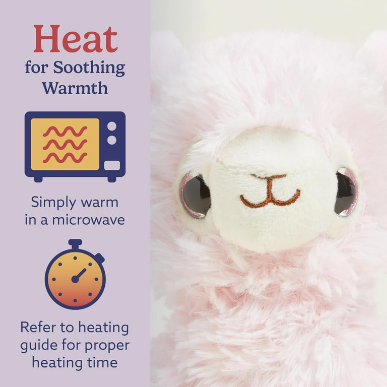 Warmies Junior Pink Llama - Microwavable, Lavender Scented Plush