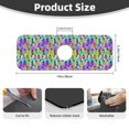 thumbnail image 2 of Xecao Graffiti Pineapples for Kitchen Sink Splash Guard Faucet Mat , Faucet Guard & Draining mat, (15" X 5.5" ), 2 of 7
