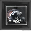 Denver Broncos Black Framed Wall Mounted Mini Helmet Logo Display Case