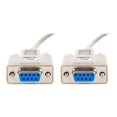 thumbnail image 4 of Monoprice - Null modem cable - DB-9 (F) to DB-9 (F) - 10 ft - molded, thumbscrews, 4 of 5