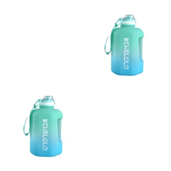 Greeniant Botella de agua de 2,2 l a prueba de fugas, hervidor de gradiente, jarra, contenedor de almacenamiento de bebidas, taza de Fitness, Type6 NO6