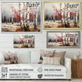 thumbnail image 4 of Designart "Winter Contrast Birch Woods III" Tree Birch Floater Framed Wall Decor, 4 of 5