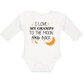 thumbnail image 3 of Inktastic I Love My Gramps To The Moon and Back Boys or Girls Long Sleeve Baby Bodysuit, 3 of 5