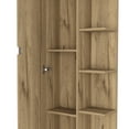 thumbnail image 5 of 62" high cabinet with four exterior open shelves | Suitable for bathroom storage | Offers convenient access to items, 5 of 7