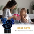thumbnail image 5 of YSITIAN 3D Axolotl Lamp Night Light 16 Colors Changing Decoration Dimmable Illusion Lamp Bedroom Decor as Xmas Holiday Birthday Gifts for Boys Girls YT03-112, 5 of 5