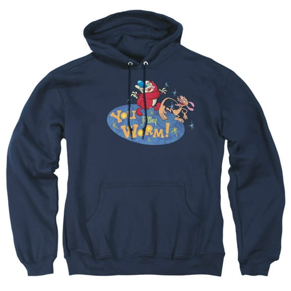 Ren And Stimpy You Filthy Worm! Unisex Adult Pull-Over Hoodie