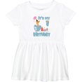 thumbnail image 3 of Inktastic Hatching Dinosaur 1st Birthday Girls Baby Dress, 3 of 5