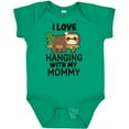 thumbnail image 3 of Inktastic I Love Hanging out with My Mommy with Sloth Boys or Girls Baby Bodysuit, 3 of 5