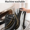 thumbnail image 5 of Black Marble Gold Wave Pattern Bathroom Rugs Mat,Non Slip Microfiber Bathroom Rug,Rubber Backing,Soft Bathroom Mats for Bathroom Floor,Tub and Shower,17x27in(43x68cm), 5 of 5