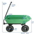 thumbnail image 3 of Heavy Duty Folding Garden Dump Truck & Yard Cart – 55L Steel Frame, 10" Pneumatic Tires, Garden Wagon Clearance Tools  for Yard Work, 3 of 8