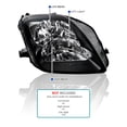 thumbnail image 3 of Spec-D Tuning Black Bezel Headlights Compatible with 1997-2001 Honda Prelude L+R Pair Head Light Lamp Assembly, 3 of 6