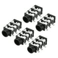 thumbnail image 1 of Unique Bargains 3.5 mm Audio Jack Connector PCB Mount Female Socket 6Pin PJ-313D 5pcs, 1 of 4