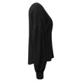 thumbnail image 6 of Rigardu Womens Shirts Sleeve Trendy Tops Cut Out Back Blouses Loose Fit Pullover Casual Fall Tshirts Trendy Tunic Tops Long Sleeve Shirts for Women Size:s-xl, 6 of 7
