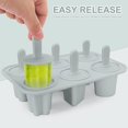 thumbnail image 3 of Moldes para paletas CHAO 6 piezas silicona reutilizables color gris, 3 of 5